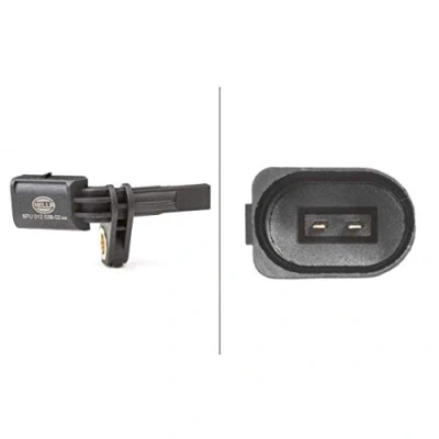 Image of 65271200002 ABS Sensor HELLA 6PU 012 039 021 Front Axle Right, Rear Right without cable 2 pin connector 12V VOLKSWAGEN: GOLF 7, Tiguan I, 6