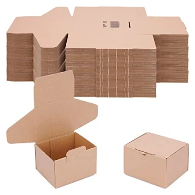 Image of verpacking Folding Boxes 120 x 100 80 mm Brown (Outer Dimensions 125 105 85 mm) WP 10 Shipping Box DHL Cardboard Hermes DPD GLS Packaging (Pack of 100)