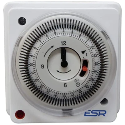 Image of 24 Hour Mechanical Timeswitch 24hr Timer for Immersion Heater Lights Sockets 16A