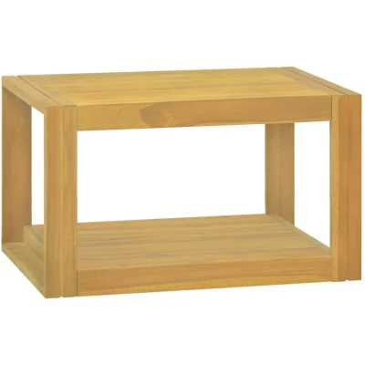 Image of vidaXL Wall mounted Bathroom Cabinet 60x45x35 cm Solid Wood Teak