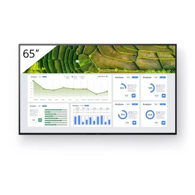 Image of Sony FW 65BZ30L affichage de messages Panneau plat signalisation numérique 165,1 cm (65&quot;) LCD Wifi 440 cd/m² 4K Ult