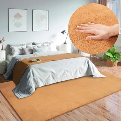 Image of Mia&#039;s Teppiche Olivia Living Room/Bedroom Rug washable Terra 60 x 110 cm