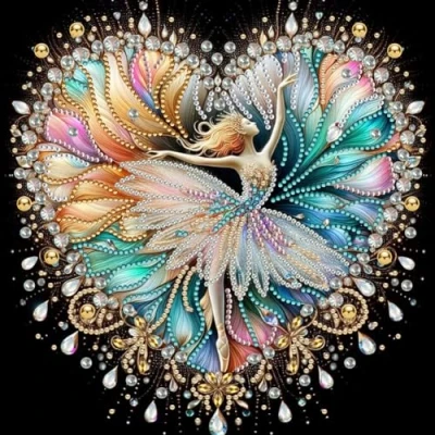 Image of Fiorky DIY 5D Diamond Art Painting Kits Partial Special Shaped Drill Kit Girl Decoration Pictures Gem Crafts