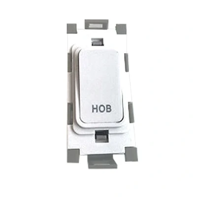 Image of Deta Gridswitch Double Pole 20A 2 Way Module Hob Switch White