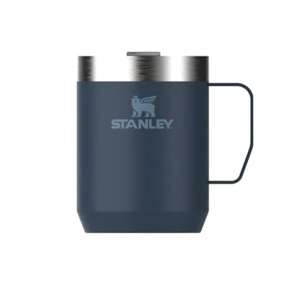 Image of Stanley Classic Legendary Camp Travel Mug 0.23L Keeps Hot for 1 Hour 2 Hours Cold Dishwasher Safe Stainless Steel Coffee Cup BPA Free Navy
