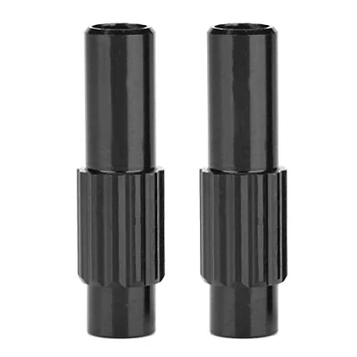 Image of Cable Adjuster,Bike Brake Gear Shifter Connector ycle Adjusters Tip End Crimp,1 Pair Bike Derailleur Adjuster Housing Line Regulator Gear(Black)
