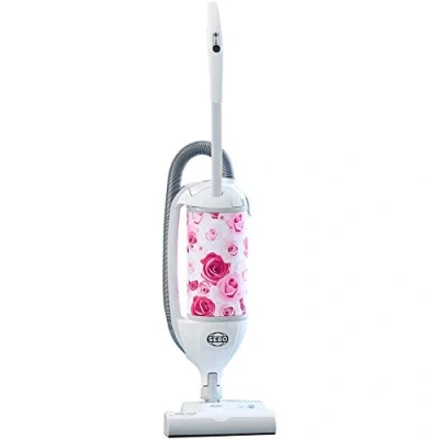 Image of SEBO 90812GBR Bagged Upright, White/Rose, Vacuum Cleaner