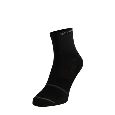 Image of ODLO Socks Micro CREW Reflective Unisex Sports socks, Size: 3.5 5.5, Black