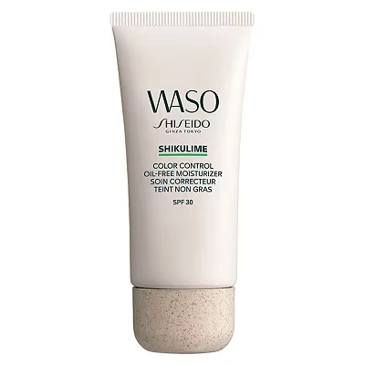 Image of Shiseido Waso Shikulime Color Control Oil Free Moisturiser Cream, White