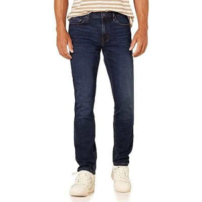 Image of Amazon Essentials Men&#039;s Slim Fit Jeans, Dark Blue Vintage, 30W / 28L