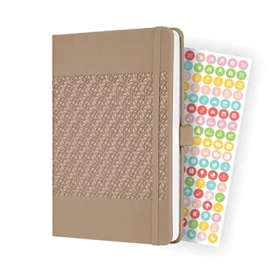 Image of SIGEL J3201 Weekly diary Jolie 2023 approx. A5 brown hardcover 2 pages = 1 week 174 S.