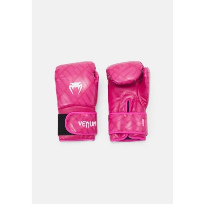 Image of Venum, Contender 1.5 XT Boxing Gloves, Unisex Adult, 8 Oz, White/Pink