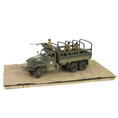 Image of Forces of Valor Waltersons FOV 801201A 1:32 US GMC CCKW 353B Infantry Div. Stand, Diorama, Military Making, die cast Model