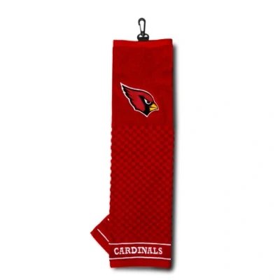 Image of Team Golf Arizona Cardinals Embroidered Towel, 100% Cotton, Checkered Scrubber Design