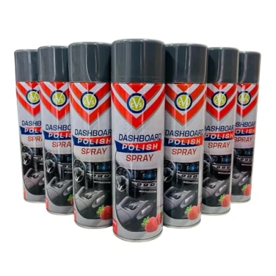 Image of CVS Dashboard Shine Silicone Spray: Cleans, Shines &amp; Protects Car Interior Trim Restores Luster Cleaner Removes Dirt, Dust Residue Scented 500ML (STRAWBERRY, Pack of 6)