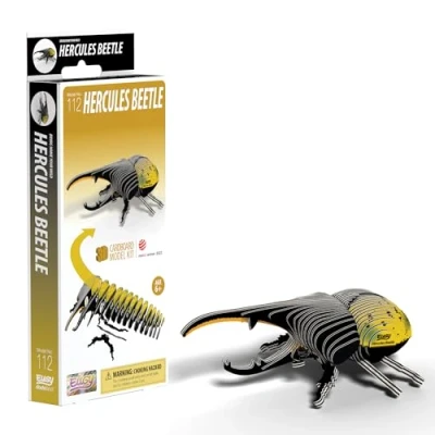 Image of EUGY Hercules Beetle 3D Model Craft Kit