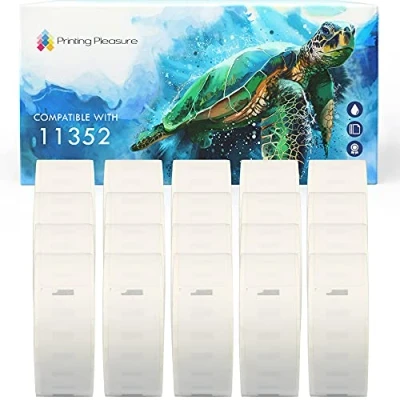 Image of Printing Pleasure 20x Compatible with 11352 25mm x 54mm White Address Labels Rolls (500 per Roll) for LabelWriter 4XL 450 400 330 320 310 Twin Turbo Duo SLP 440 430
