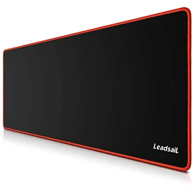 Image of LeadsaiL Large Gaming Mouse Mat, 800 * 300 4mm, Non slip, Spill Resistant and Anti Fray Stitched Edges Keyboard Desk Pad for Laser/Optical Mice