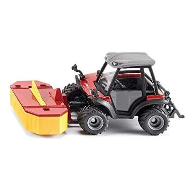 Image of siku 3068, Aebi TerraTrac TT211 Specialised Tractor, 1:32, Metal,Plastic, Red, Incl. front mower