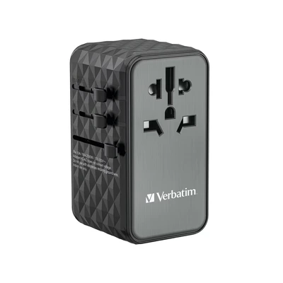 Image of Verbatim UTA 06 GaN III Universal Travel Adapter Black 32121