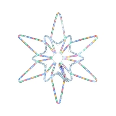 Image of WeRChristmas Pre Lit Northern Star Rope Light Silhouette