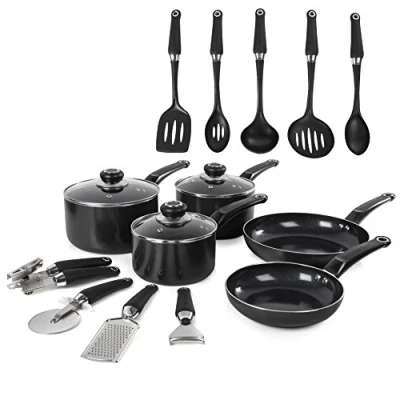 Image of Morphy Richards Equip 14 Piece Pan Tools Set Black