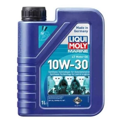Image of P003619 Engine Oil LIQUI MOLY MARINE 25022 10W 30 1l Part Synthetic