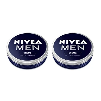 Image of Nivea MEN CREME Cream FACE HAND BODY Moisturiser Dry Skin 75ml TWO PACK