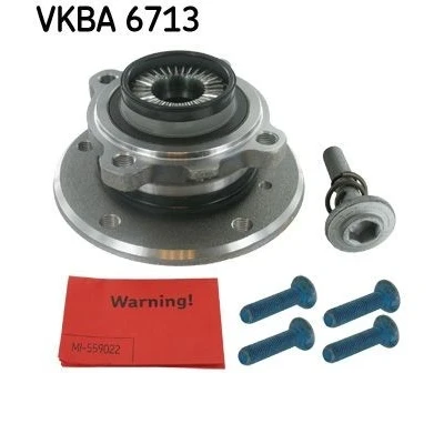 Image of 31206789508, 31206852091, 31206877562 Wheel bearing kit SKF VKBA 6713 with integrated ABS sensor 61,8, 147mm BMW: X1
