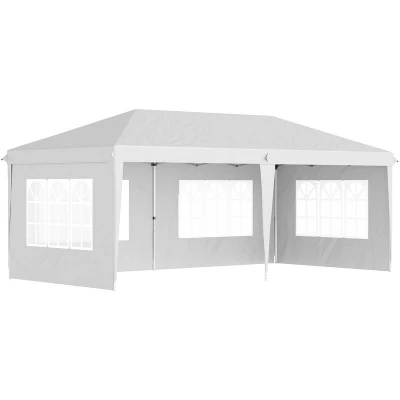 Image of Outsunny 3 X 6m Heavy Duty Gazebo Marquee Party Tent with Storage Bag84C 431V00WT