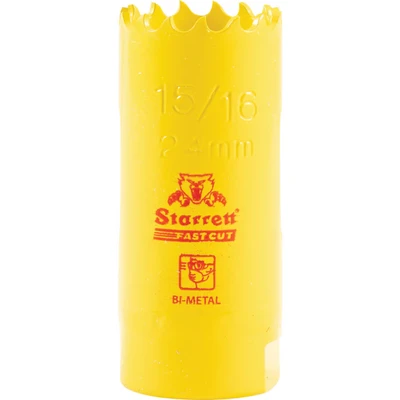 Image of Starrett Hole Saw, Yellow, 24 mm