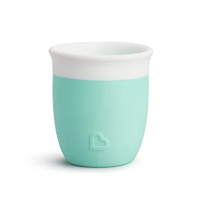 Image of Munchkin C’est Silicone! Open Toddler and Baby Cup for Babies Toddlers 4 Months+, Ideal Transition Sippy Suitable Free Flow weaning, 2oz/60ml, Mint