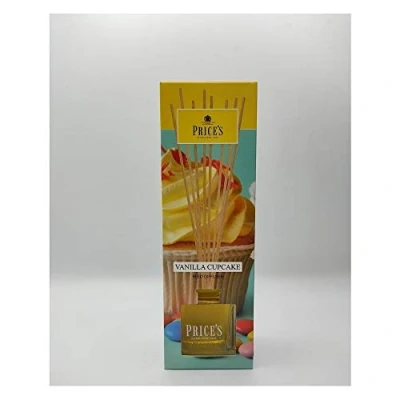 Image of Price&#039;s Vanilla Cupcake Reed Diffuser 100ml Beautiful, Fresh, Quality Fragrance Long Lasting Scent