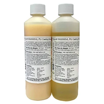Image of Polycraft SG2000VL Paintable Very Long Pot Life Polyurethane Liquid Plastic Casting Resin 1kg Kit