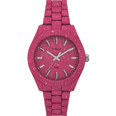 Image of Timex Women&#039;s Trend 37 mm Watch Pink Eco Friendly Bracelet Dial Case TW2V77200