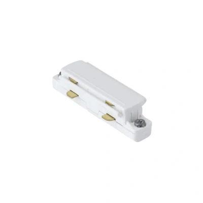 Image of Track Lighting Straight Connector White Aurora