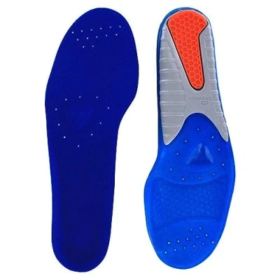 Image of Spenco Performance Gel Insoles Full Length Comfort &amp; Support For Athletic Everyday Use Shock Absorption, Arch Support, and Moisture Control Men Women, Trim to Fit Design