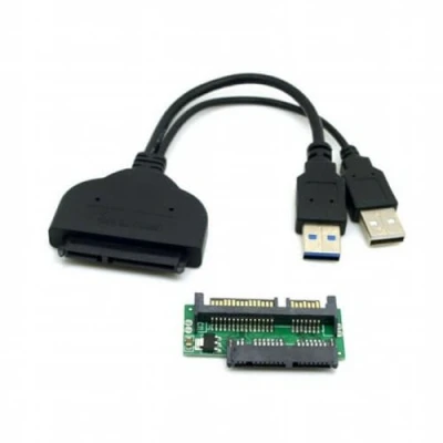 Image of cablecc 1set USB 3.0 to SATA 22Pin &amp; Micro Adapter for 1.8&quot; 2.5&quot; Hard Disk Driver with Extral Power Cable