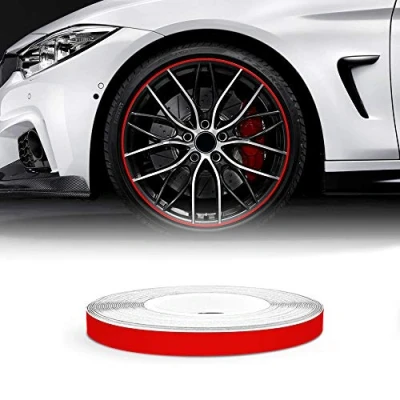 Image of Quattroerre Refractive Wheel Trim for Car Wheels, Red