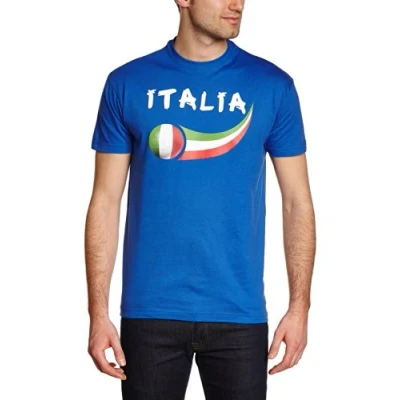 Image of Supportershop Kids Italy Fan T shirt Royal, X Large arge