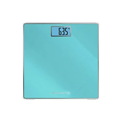 Image of Rowenta BS1503 Classic 2 Tempered Glass Digital Personal Scale, 30 x 31 cm, Max 160 kg, Ultra thin, Precision Graduation Every 100 g, Smart Functions, Wide Display, Battery Included