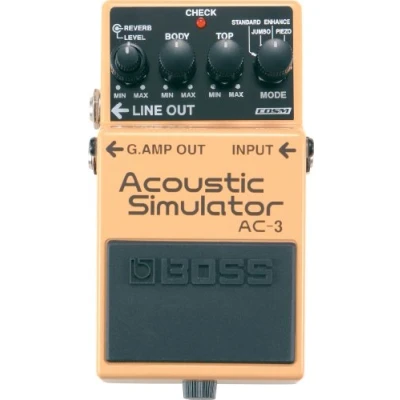 Image of BOSS Ac 3 Acoustic Simulator Pedal, Four Simulation Modes: Standard, Jumbo, Enhanced, And Piezo Equipped