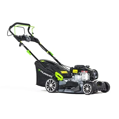 Image of Murray Self Propelled Petrol Lawnmower 4 in 1 Lawn Mower &quot;EQ2 500&quot; 46cm with Grass Box 50L for Small and Medium Lawns, Easy to Start Clean, Dust Shield