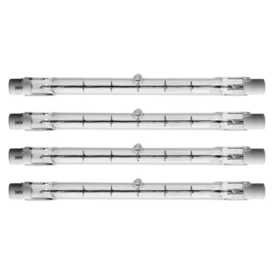 Image of 4X Bell 03847 80W 240V 117.6mm Tungsten R7s Halogen Linear Replaces 100W