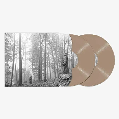 Image of Taylor Swift Folklore Coffee Brown vinyl &amp; &#039;In The Trees&#039; Cover Artwork Sealed 2020 UK 2 LP set 00602435034881