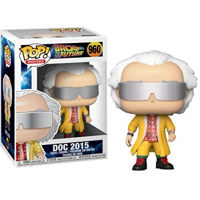 Image of Funko POP! Movie: Back to the Future Doc 2015 Dr. Emmett Brown Collectable Vinyl Figure Gift Idea Official Merchandise Toys for Kids &amp; Adults Movies Fans Model Collectors
