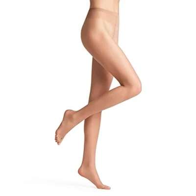 Image of FALKE Women&#039;s Shelina Toeless 12 DEN W TI Ultra Sheer Plain 1 Pair Tights, Skin colour (Brasil 4679), M