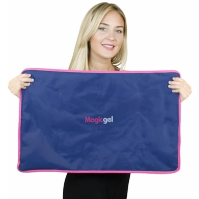 Image of Magic Gel Extra Large Ice Pack for Back and Full Body 59.7 cm x 38.1 (23.5 in 15 in) Use as Cold Compress Relief Blanket Sleeping Reusable Pad
