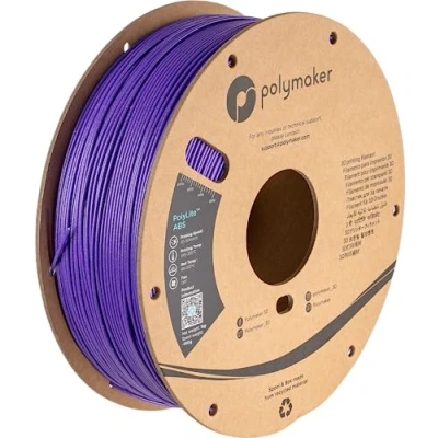Image of Polymaker ABS Filament 1.75mm Galaxy Purple, 3D Printer Heat Resistant 1kg PolyLite Purple Printing 1.75mm, Strong &amp; Durable