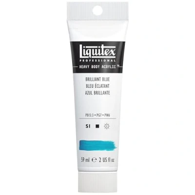 Image of Liquitex 1045570 Professional Heavy Body Acrylic Paint 2 oz tube, Brilliant Blue